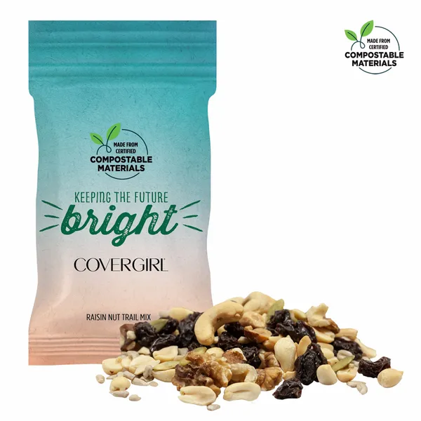 1oz. ECO-Digibag, Compostable & Full Color, Raisin Nut Mix - Custom Canvas Now