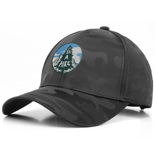 Dark Camou Polyester Baseball Cap - Custom Canvas Now