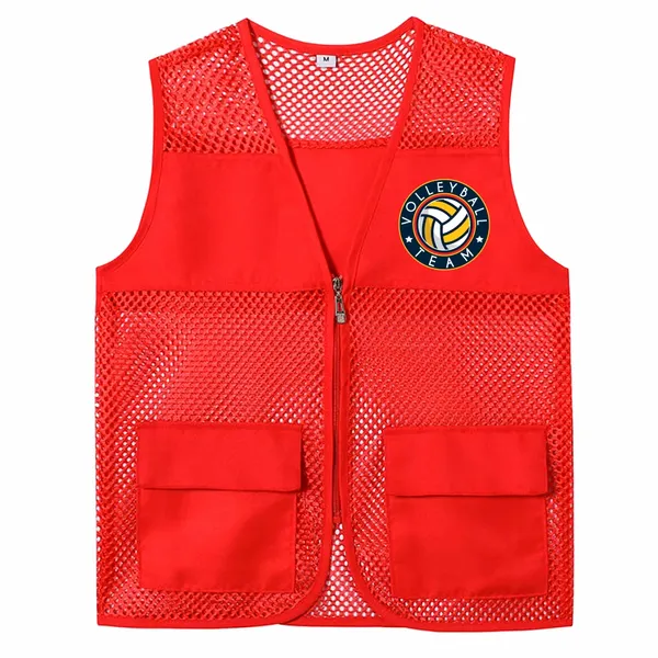 Breathable Mesh Vests with Zippers - Custom Canvas Now