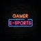 Gamer E-Sport Neon Sign - Custom Canvas Now