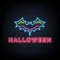 Halloween Neon Sign with Bat - Custom Canvas Now
