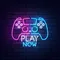 Play Now Neon Sign - Custom Canvas Now