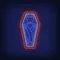 Vampire Coffin Neon Sign - Custom Canvas Now