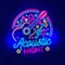 Acoustic Night Party Neon Sign - Custom Canvas Now