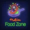 Midtown Food Zone Neon Sign - Custom Canvas Now