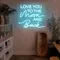 I Love You To The Moon And Back Neon Sign - Custom Canvas Now