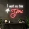 I Want My Time With You Neon Sign - Custom Canvas Now