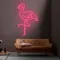 Flamingo Neon Light - Custom Canvas Now