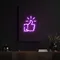 Purple Thumbs Up Neon Sign - Custom Canvas Now