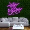 Oh So Hot Happy Birthday Neon Sign - Custom Canvas Now