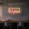 Modern Open Neon Sign - Custom Canvas Now