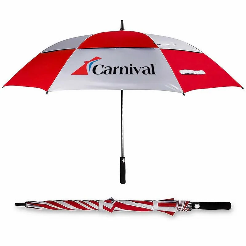 Vented Golf Umbrella - 62 in Arc - Custom Canvas Now