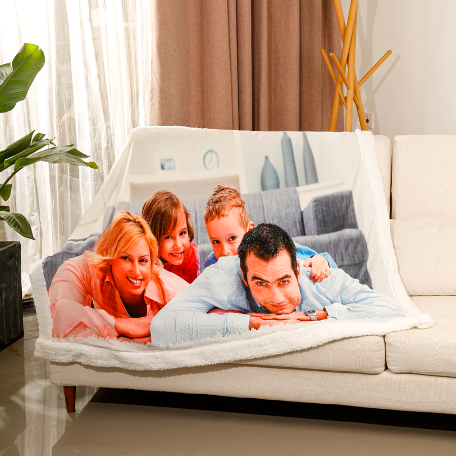 Sherpa Blanket - Custom Canvas Now