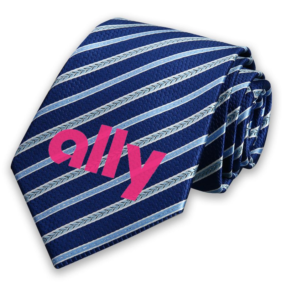 Patterned Tie with Printed Logo - Custom Canvas Now