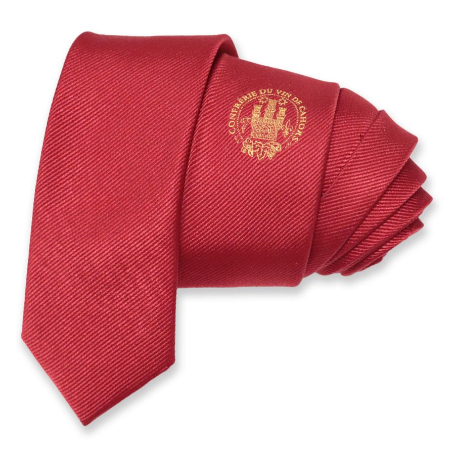 Patterned Tie with Embroidery Logo - Custom Canvas Now