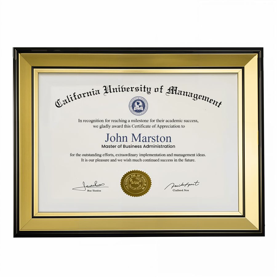 Photo Frame Certificate - Custom Canvas Now