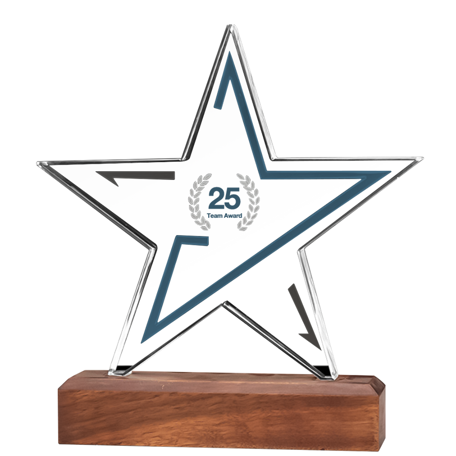 Star Crystal Trophy - Custom Canvas Now