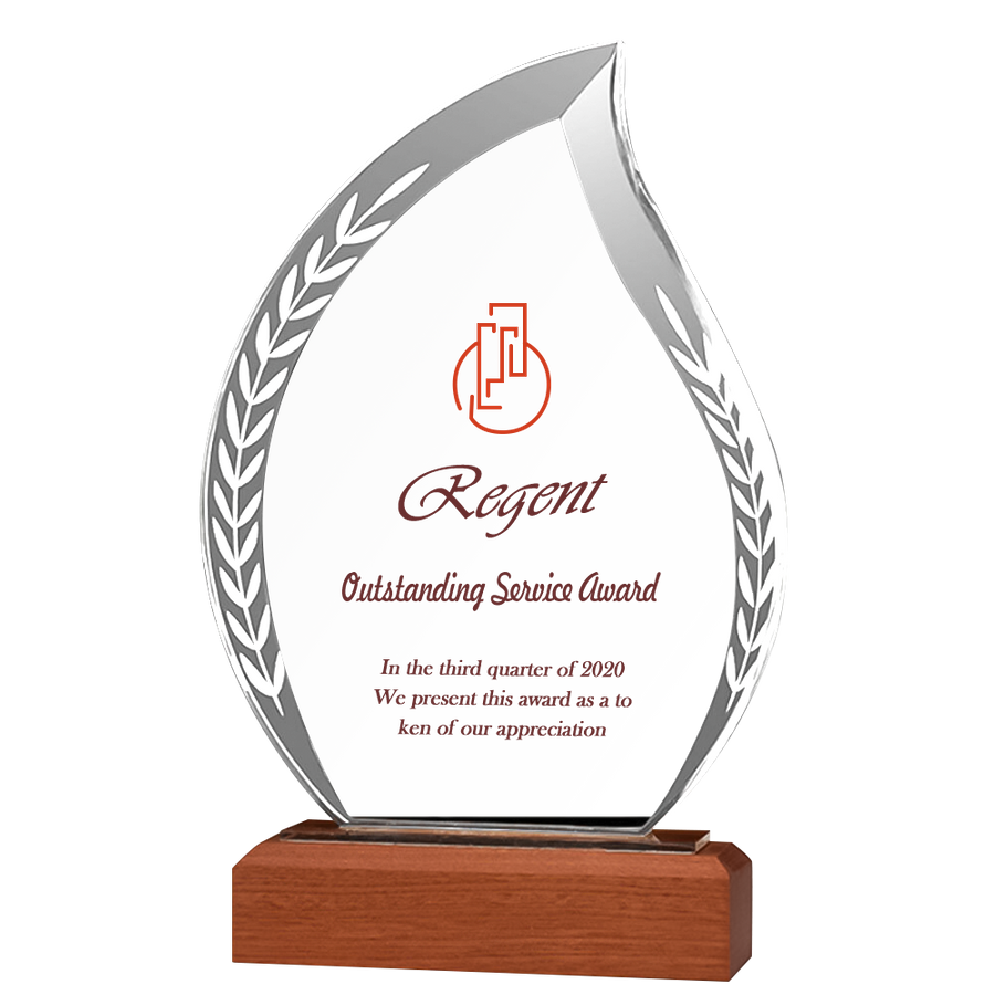 Droplet Crystal Trophy - Custom Canvas Now