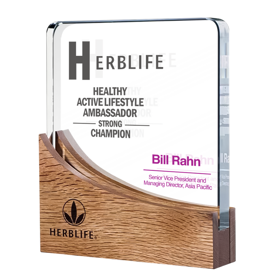 Vertical Crystal Trophy - Custom Canvas Now