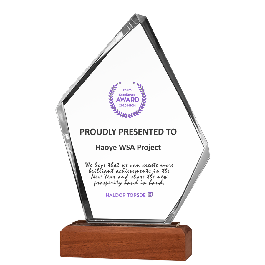 Pointed Crystal Trophy - Custom Canvas Now