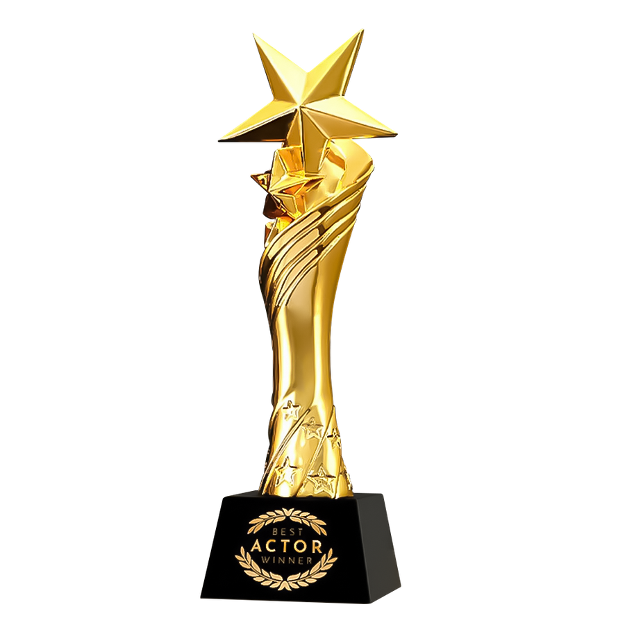 Golden Star Trophy - Custom Canvas Now