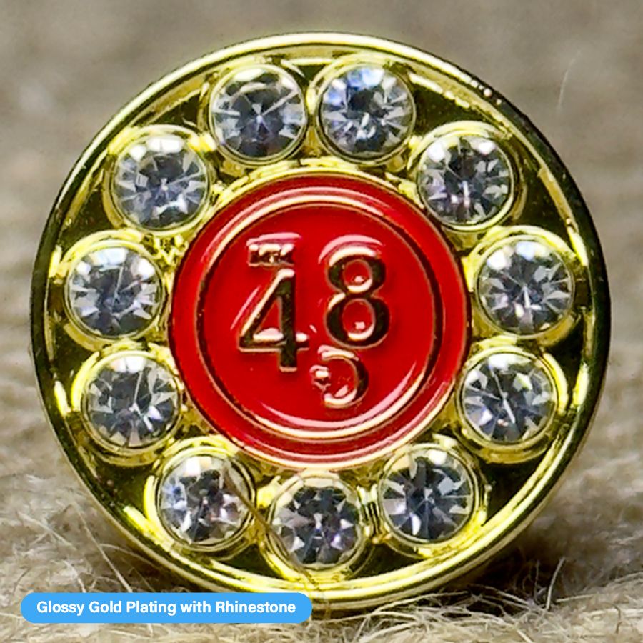 Rhinestone Pin - Custom Canvas Now