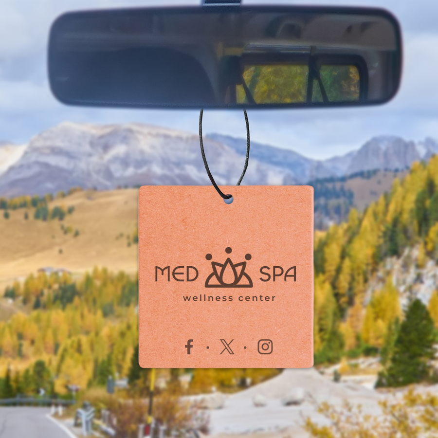 Eco Kraft Paper Air Freshener - Custom Canvas Now