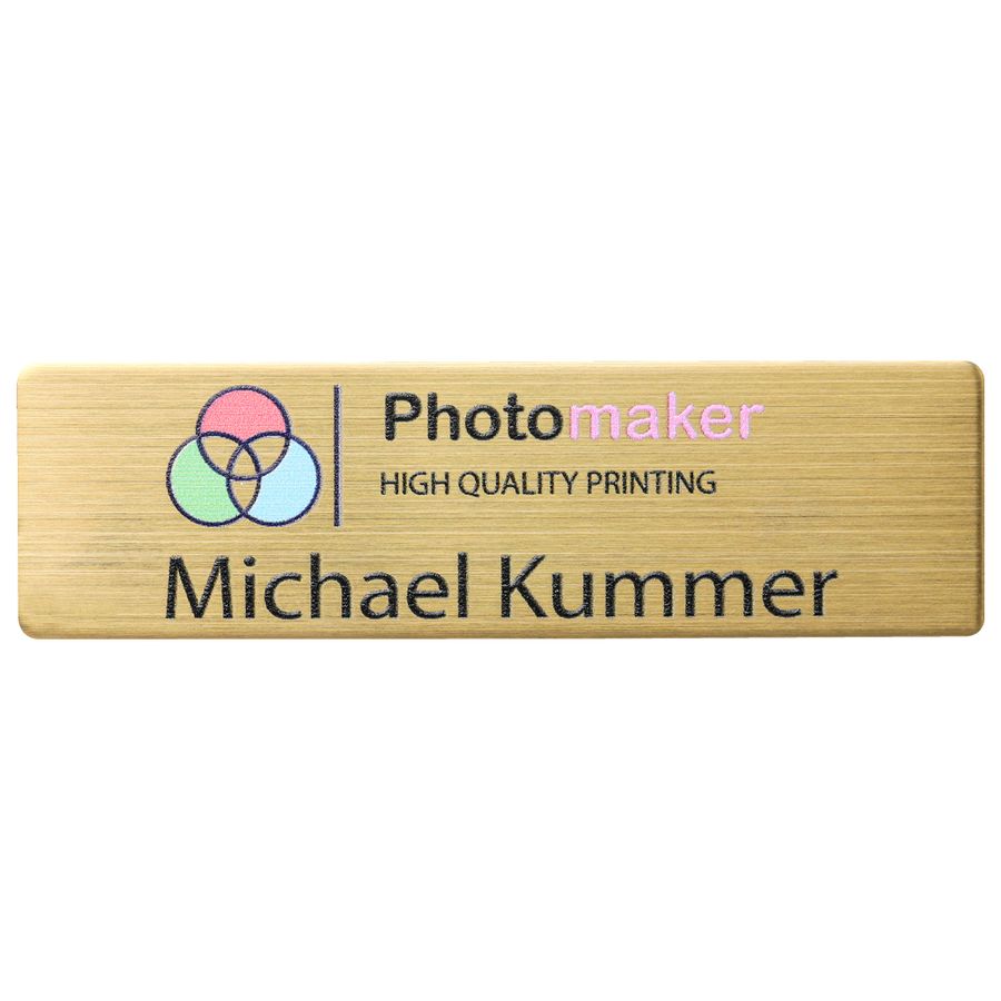 UV Printed Name Badges - Custom Canvas Now
