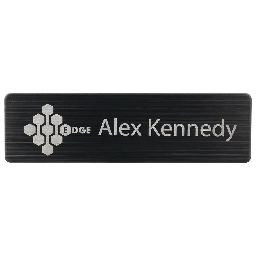 Engraved Metal Name Badges - Custom Canvas Now