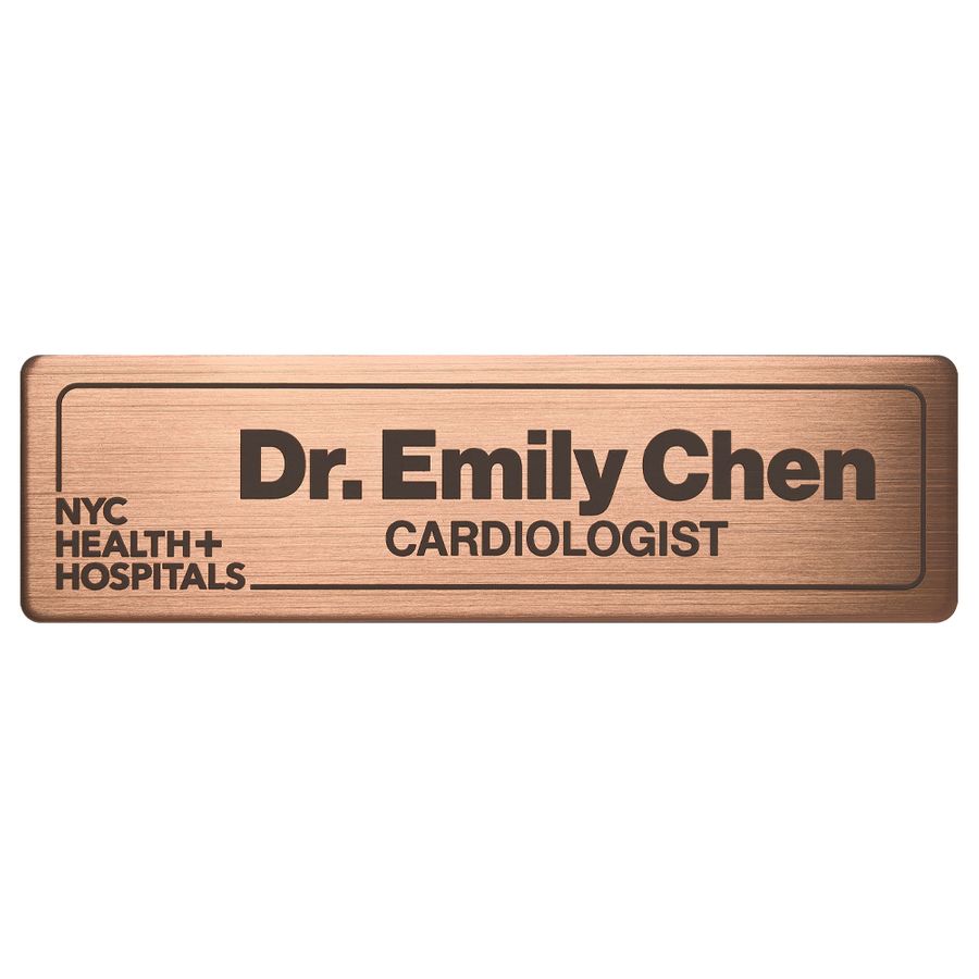 Engraved Metal Name Badges - Custom Canvas Now