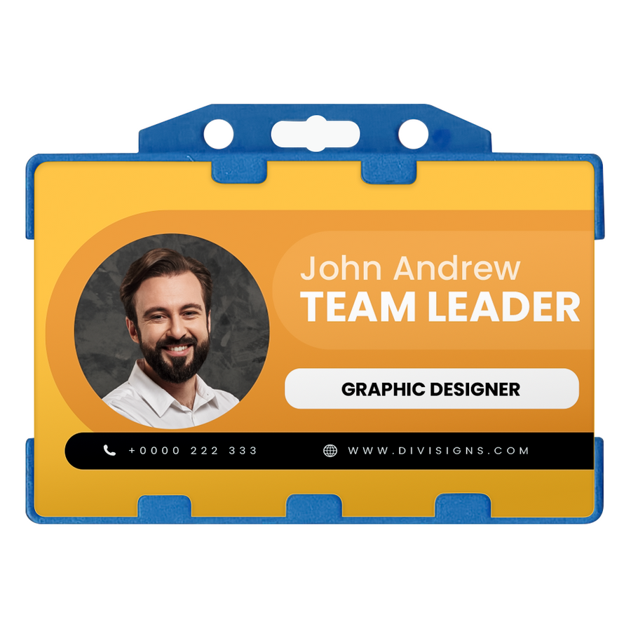 Plastic Insert Badge Holder - Custom Canvas Now