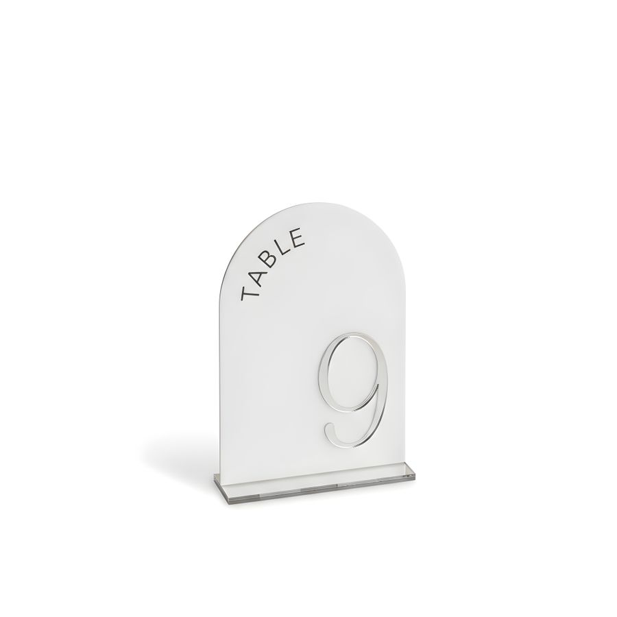 Metallic Table Numbers - Custom Canvas Now