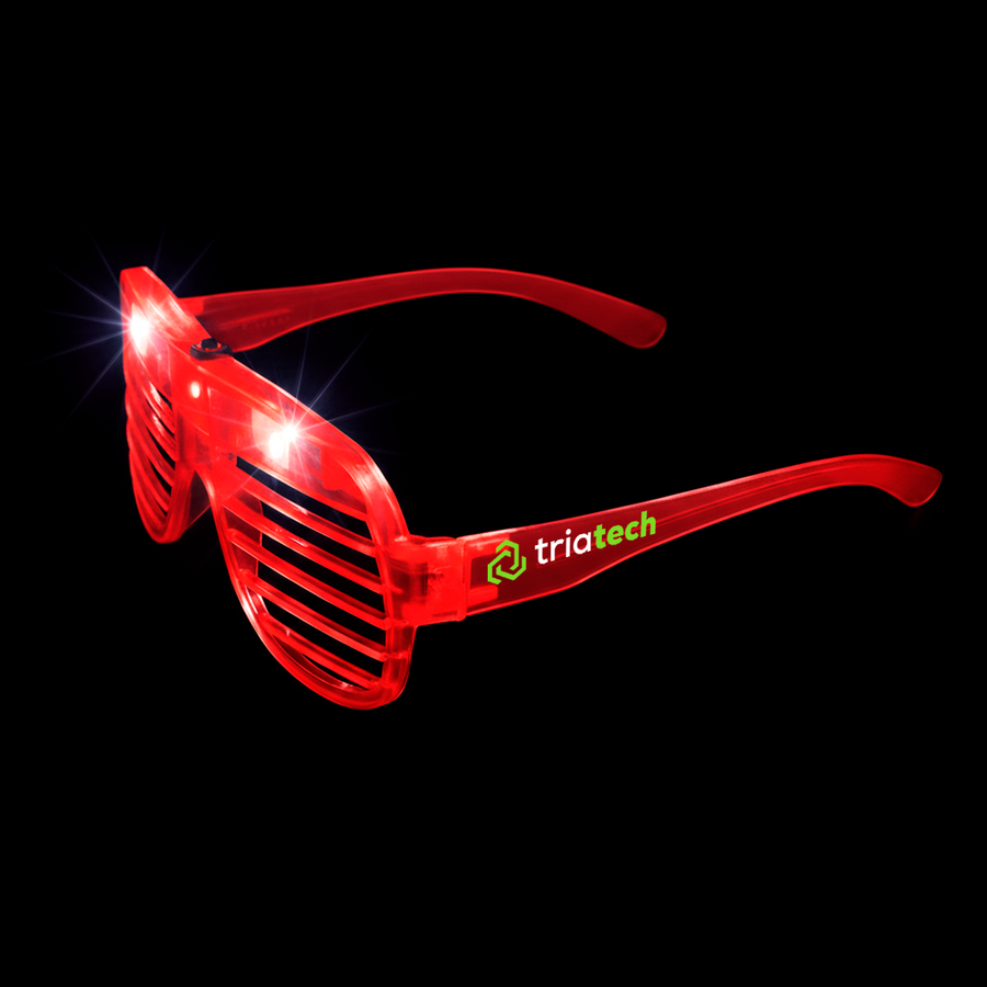 Light-Up LED Slotted Glasses - Custom Canvas Now
