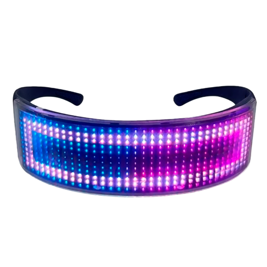 LED Light Up Glasses with Bluetooth - Custom Canvas Now