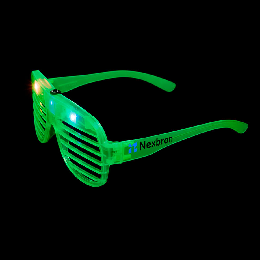 Light-Up LED Slotted Glasses - Custom Canvas Now
