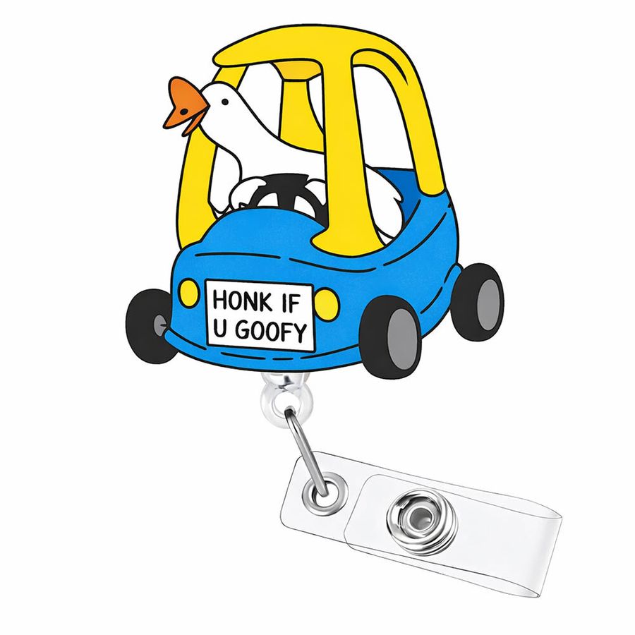 Custom Shape Acrylic Badge Reel - Custom Canvas Now