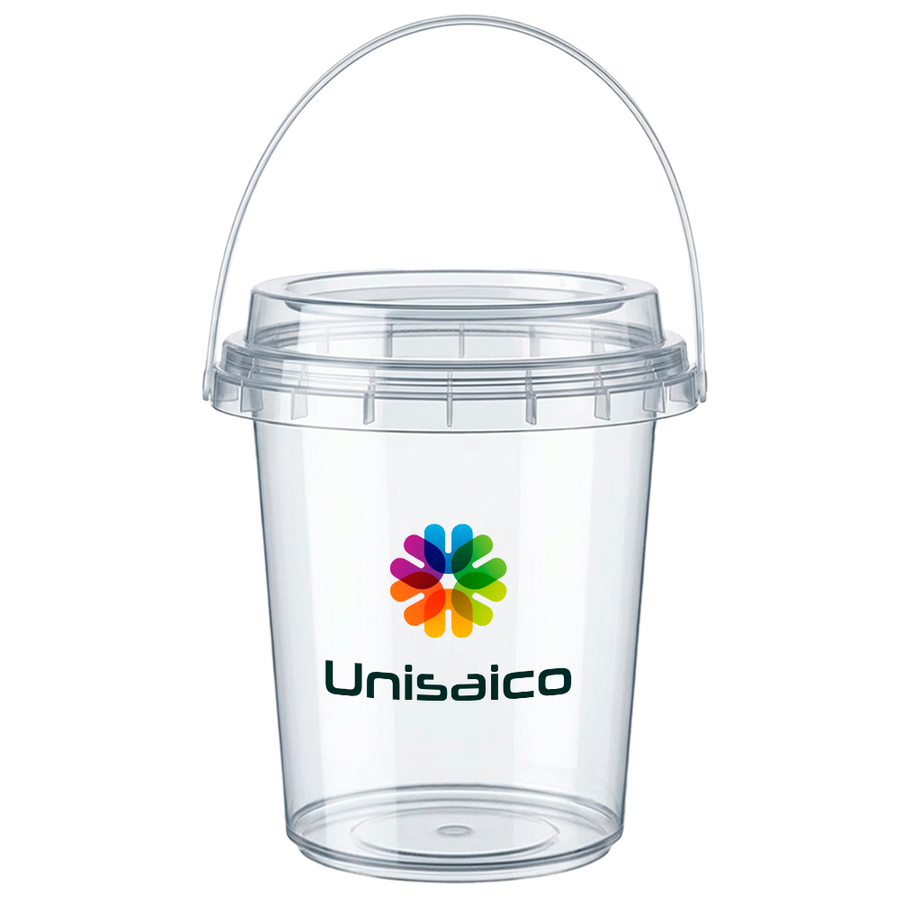 Premium Transparent Drink Buckets - Custom Canvas Now