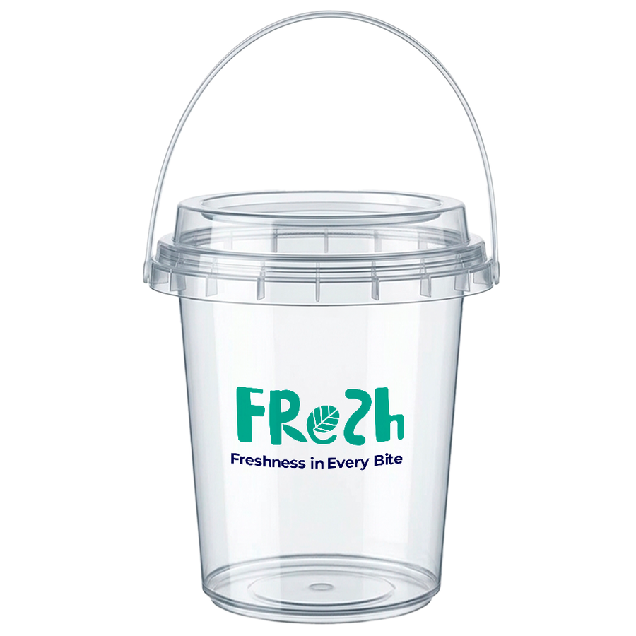 Premium Transparent Drink Buckets - Custom Canvas Now
