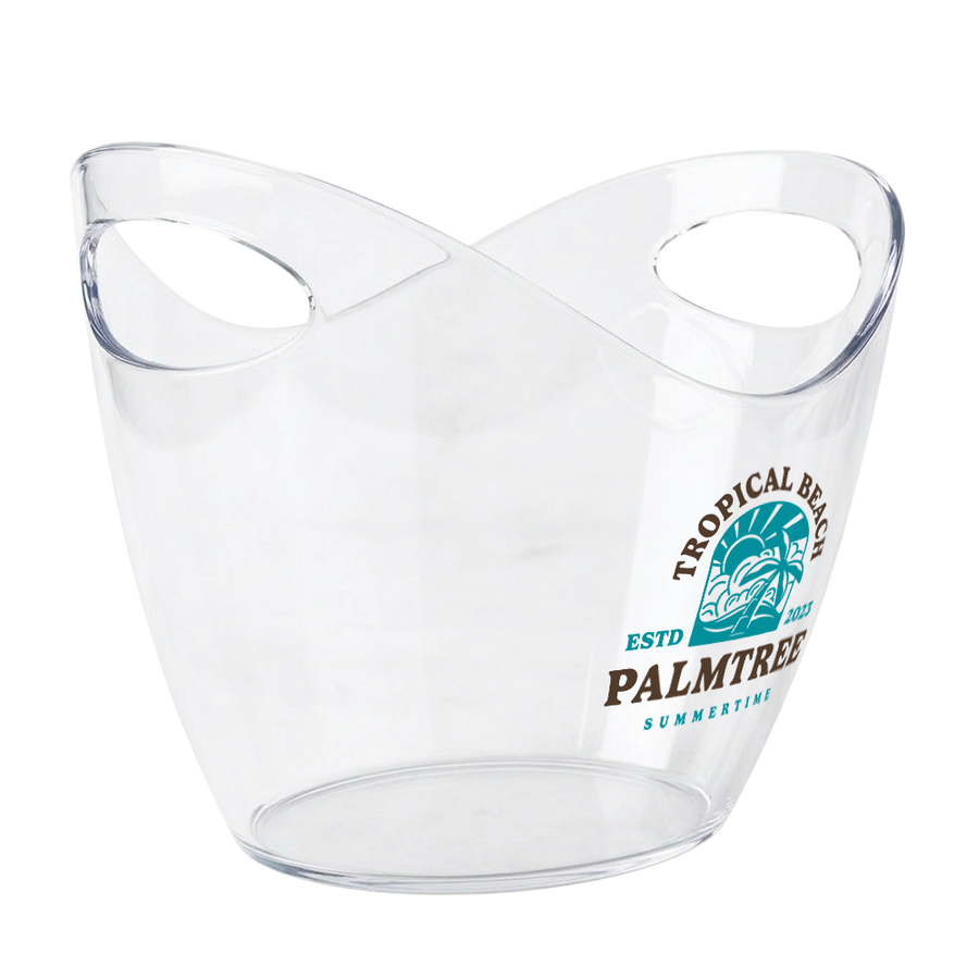 Curved Dual-Handle Drink Buckets - Custom Canvas Now