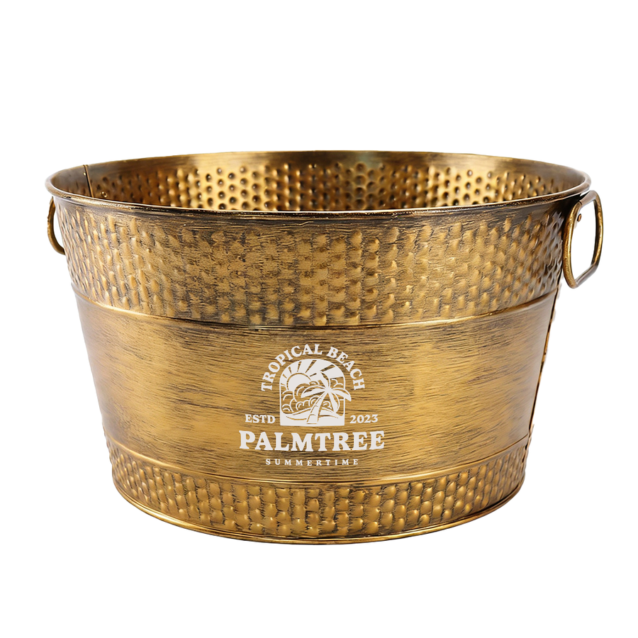 Galvanized Beverage & Ice Buckets - Custom Canvas Now