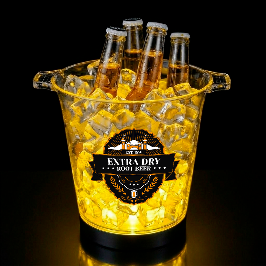 Multi-Color Light-Up Drink Buckets - Custom Canvas Now