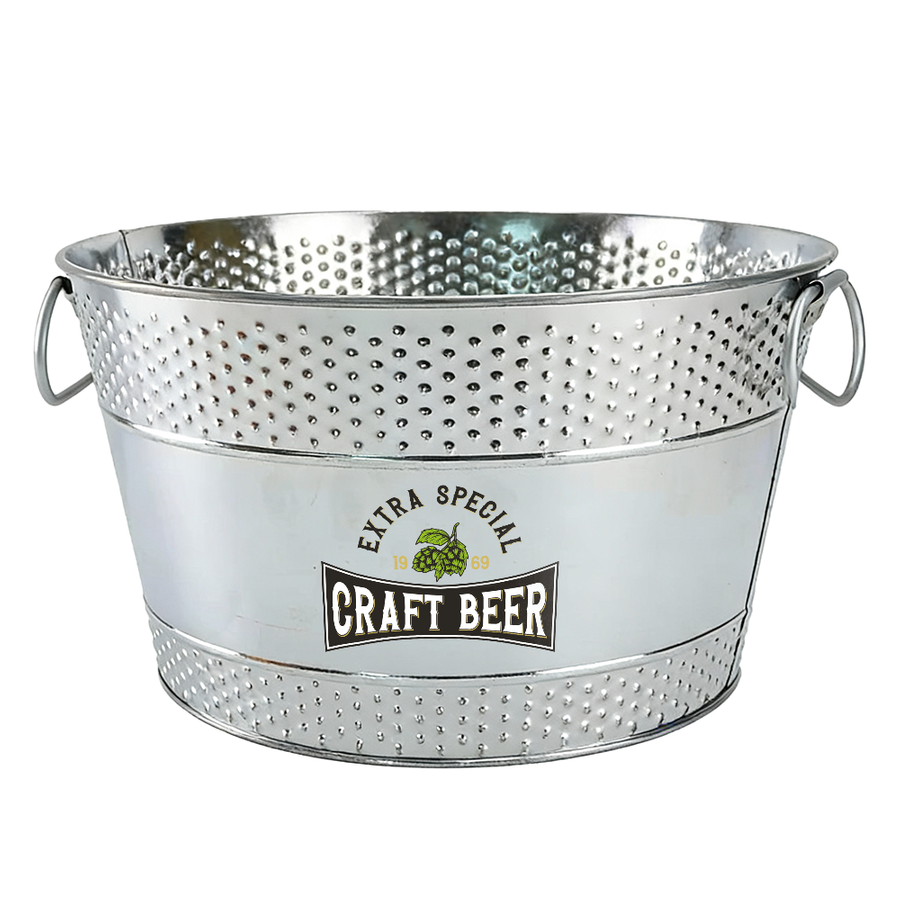Galvanized Beverage & Ice Buckets - Custom Canvas Now