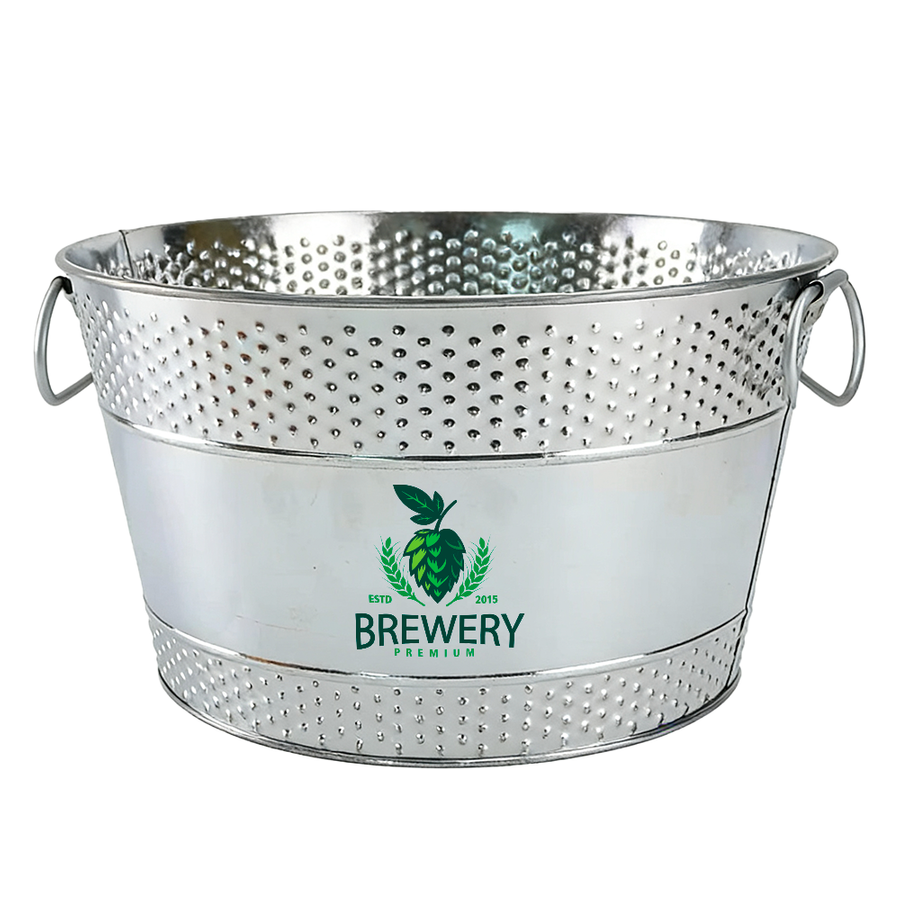 Galvanized Beverage & Ice Buckets - Custom Canvas Now