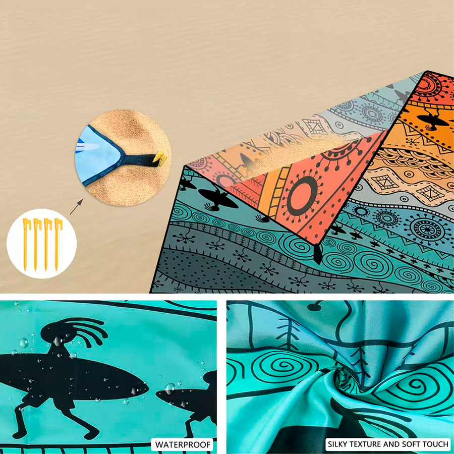 Windproof Beach Mats - Custom Canvas Now