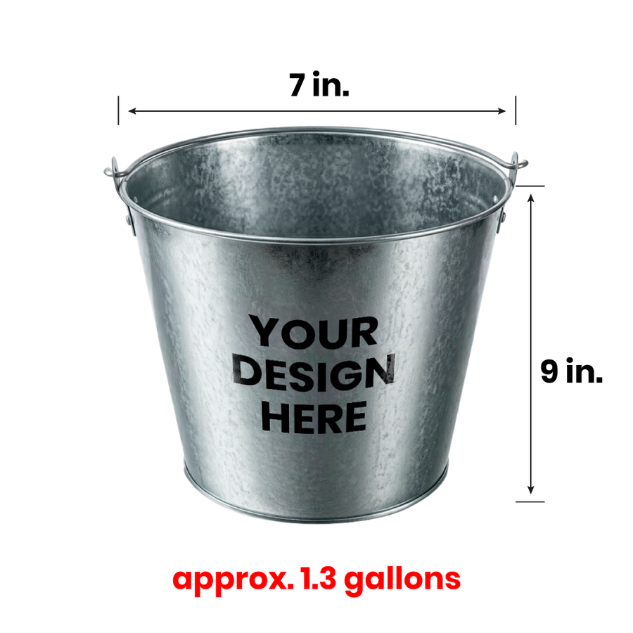 Tinplate Beer Buckets & Opener Combo - Custom Canvas Now