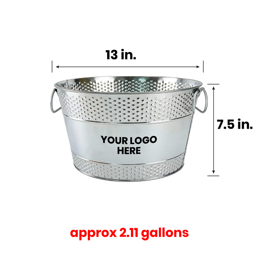 Galvanized Beverage & Ice Buckets - Custom Canvas Now