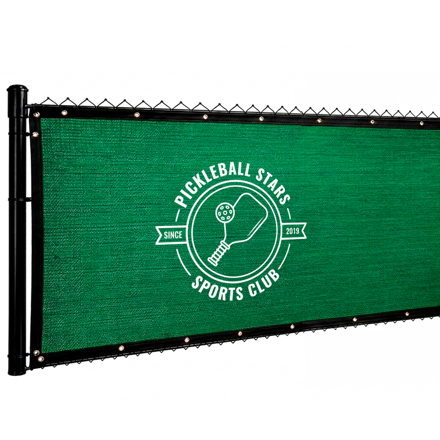 Custom 98% Blockage Fence Screen - Custom Canvas Now