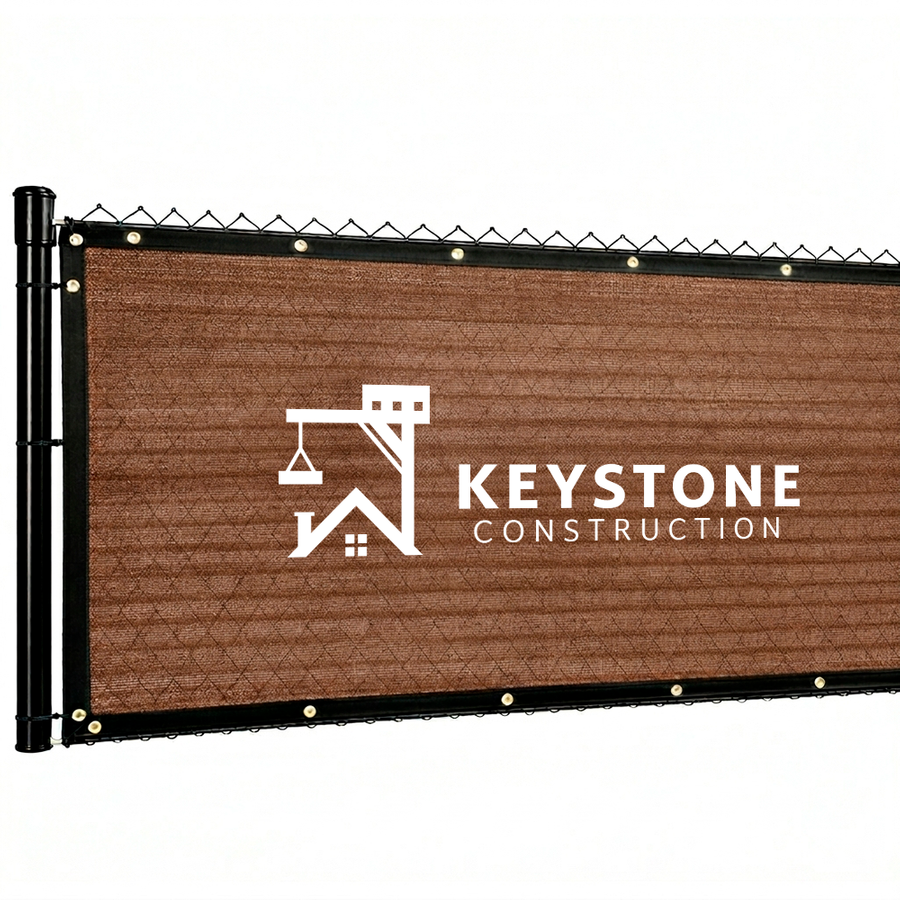 Custom 90% Blockage Fence Screen - Custom Canvas Now