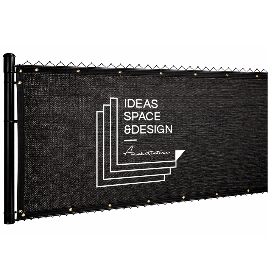 Custom 98% Blockage Fence Screen - Custom Canvas Now