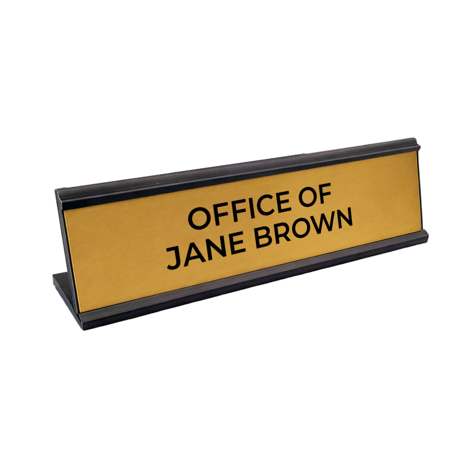 Metal Desktop Name Badges - Custom Canvas Now